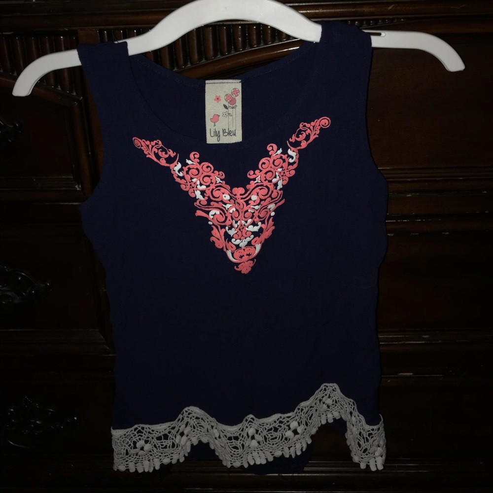 Blue Formal Muscle Tee Shirt